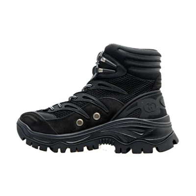 Gucci Lace Up Boot 'Black'