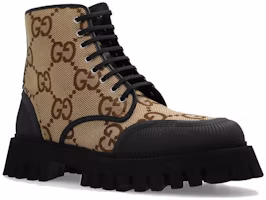 Shop Bota Gucci con Cordones 'Maxi GG - Camel' 699970-UKOF0-2590