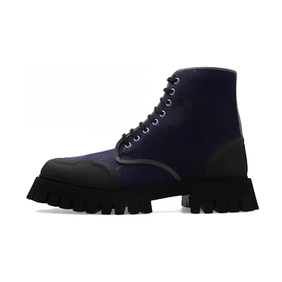 Gucci Lace Up Boot 'Maxi GG - Navy'