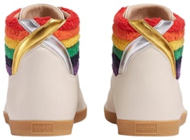 GUCCI古馳 皮革 高筒綁帶 時尚板鞋 男款 白色 Shop GUCCI古馳 皮革 高筒綁帶 時尚板鞋 男款 白色