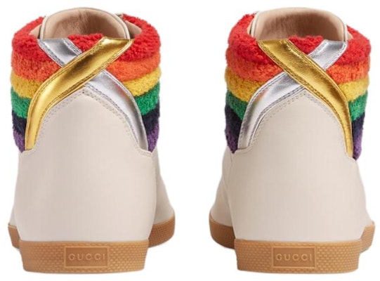 Gucci Lace Up High Top 'Rainbow Heel Collar' 473375-DOPO0-9080 Shop Gucci Lace Up High Top 'Rainbow Heel Collar' 473375-DOPO0-9080