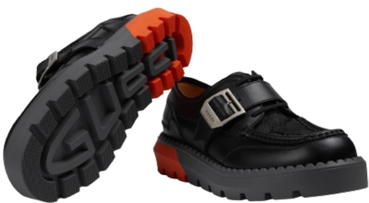 Gucci Lace Up Shoe 'Buckle - Black Orange' 739868-AABZ0-1000 Lookbook Gucci Lace Up Shoe 'Buckle - Black Orange' 739868-AABZ0-1000