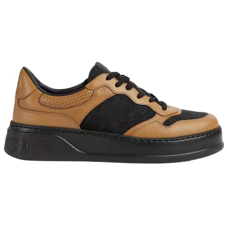 Order Gucci 綁帶運動鞋「GG壓紋 - 駝色」669582-AABNM-9770