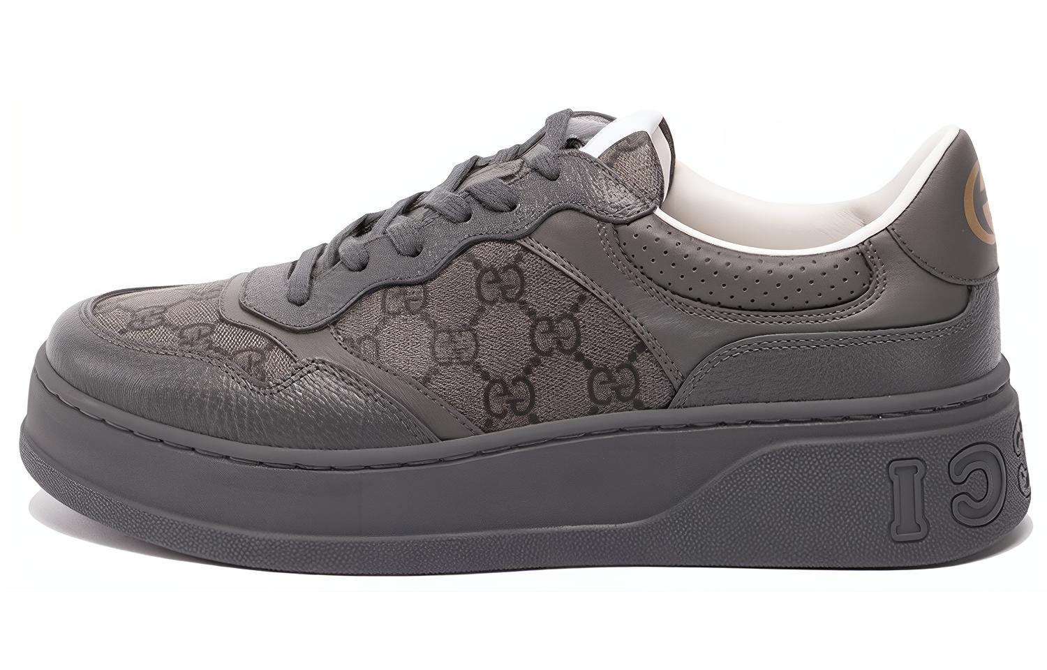 Buy Gucci Kasut Bertali 'GG Monogram - Kelabu' 726543-AABYJ-1343