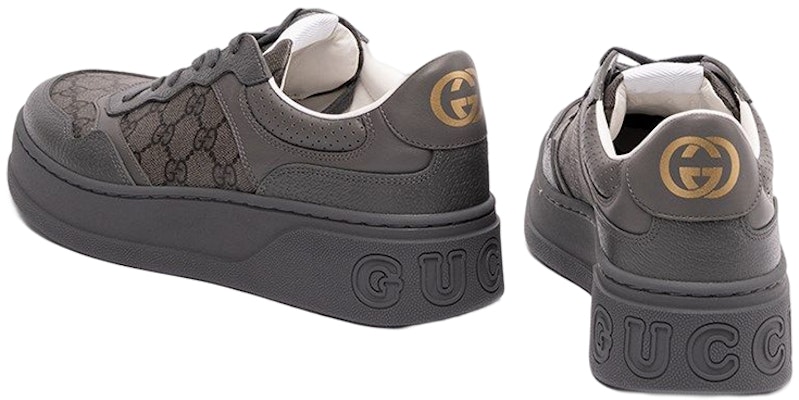 Gucci Kasut Bertali 'GG Monogram - Kelabu' 726543-AABYJ-1343 Lookbook Gucci Kasut Bertali 'GG Monogram - Kelabu' 726543-AABYJ-1343