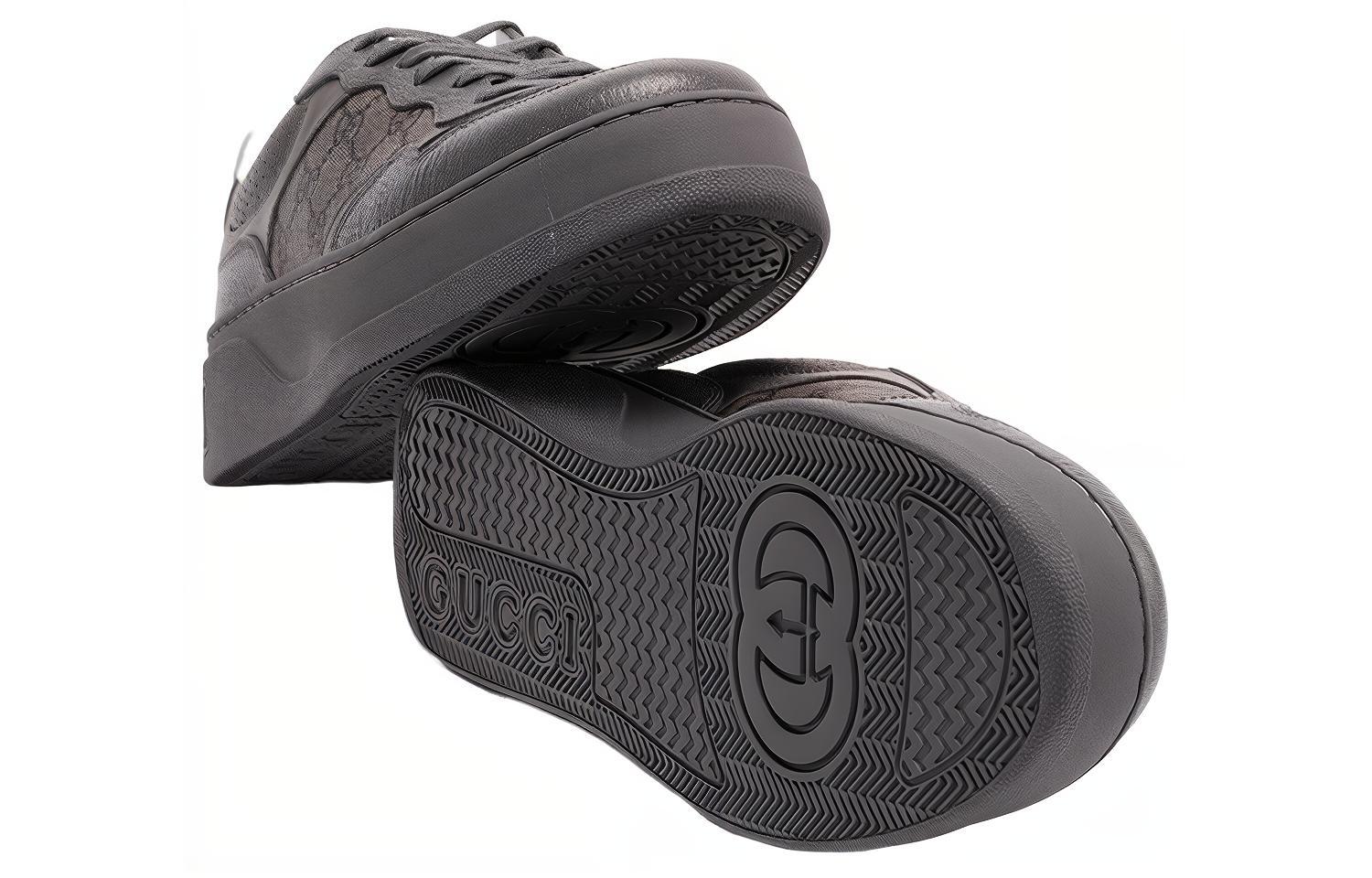 Shop Gucci Kasut Bertali 'GG Monogram - Kelabu' 726543-AABYJ-1343