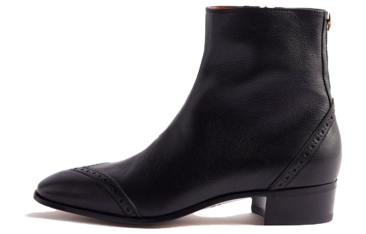Gucci Leather Ankle Boot 'Black Fashion Trend' 750322-AACAI-1000