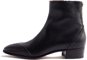 Gucci Leather Ankle Boot 'Black Fashion Trend' 750322-AACAI-1000 Gucci Leather Ankle Boot 'Black Fashion Trend' 750322-AACAI-1000