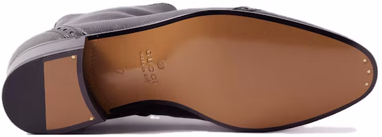 Shop Bottines en cuir Gucci ''Tendance Mode Noire'' 750322-AACAI-1000