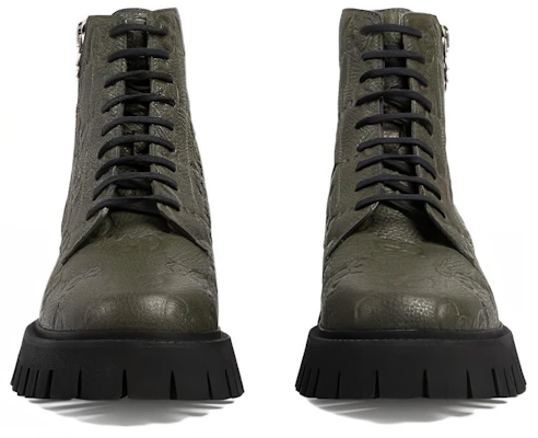 Gucci Leather Ankle Boot 'GG Monogram - Dark Vintage Olive' 699584-AACJC-3346 Shop Gucci Leather Ankle Boot 'GG Monogram - Dark Vintage Olive' 699584-AACJC-3346