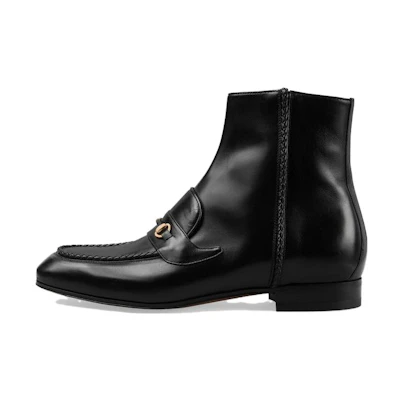 Gucci Leather Ankle Boots 2cm 'Black'