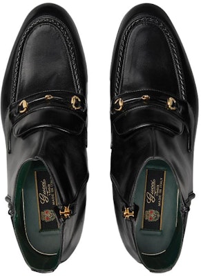 GUCCI古馳 皮革 短靴 2公分 男款 黑色 Lookbook GUCCI古馳 皮革 短靴 2公分 男款 黑色