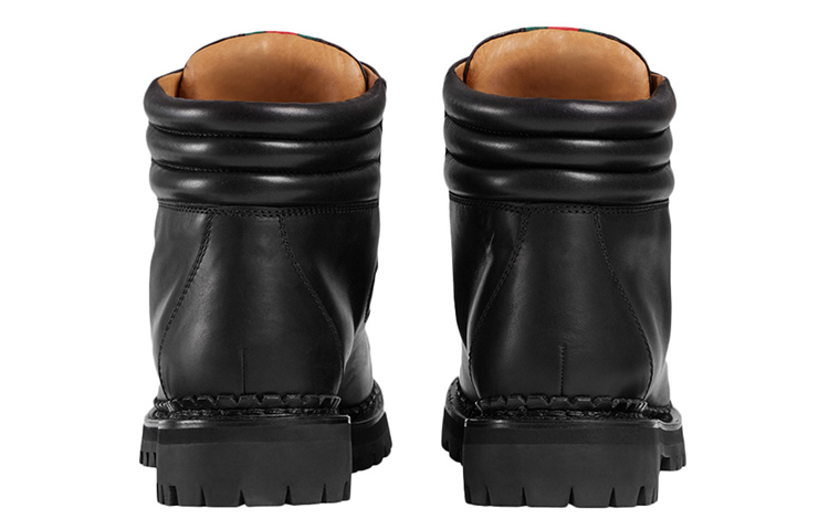 Shop 구찌 블랙 레더 앵클부츠 (Gucci Black Leather Ankle Boots) 473483-D6010-1000