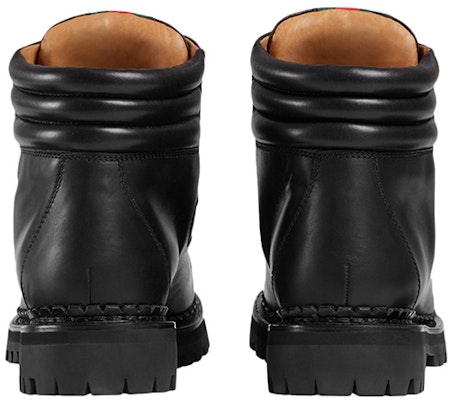 Gucci Leather Ankle Boots 'Black' 473483-D6010-1000 Shop Gucci Leather Ankle Boots 'Black' 473483-D6010-1000