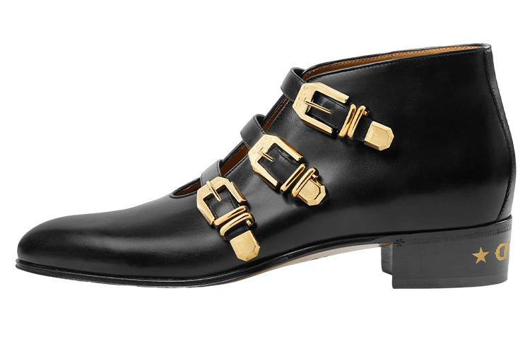 Gucci Leather Ankle Boots 'Black' 699103-06F00-1000