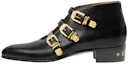 Buy Gucci Leather Ankle Boots 'Black' 699103-06F00-1000