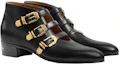 Lookbook Gucci Leather Ankle Boots 'Black' 699103-06F00-1000