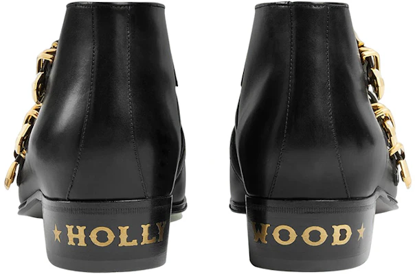 Gucci Leather Ankle Boots 'Black' 699103-06F00-1000 Purchase Gucci Leather Ankle Boots 'Black' 699103-06F00-1000