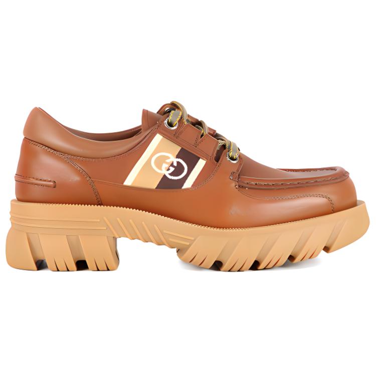 Order GUCCI 古奇 皮革短筒馬汀靴 棕色