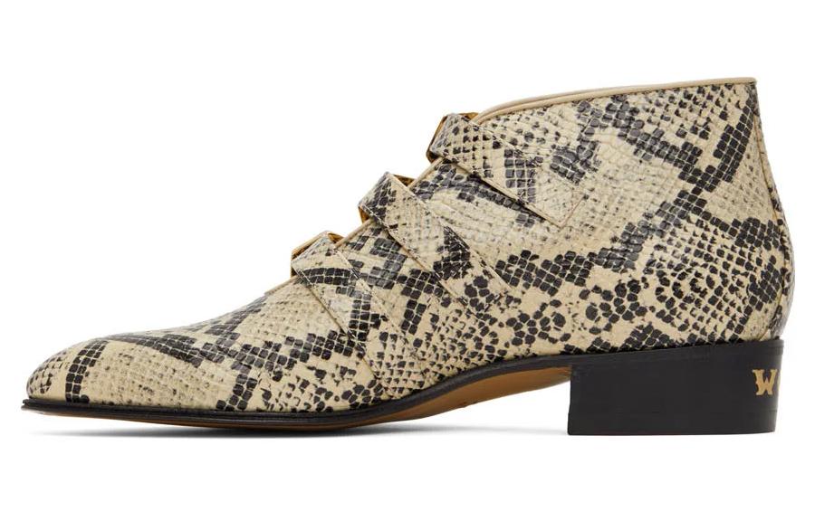 Gucci Leather Ankle Boots 'Brown Buckle' 699103-19Y50-9719