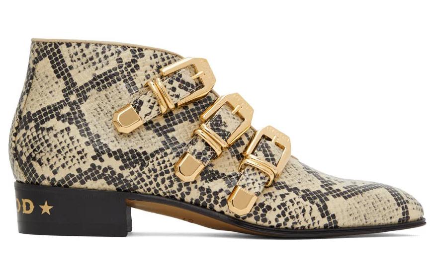 Order Botas de Cuero Gucci Tobilleras 'Hebilla Marrón' 699103-19Y50-9719