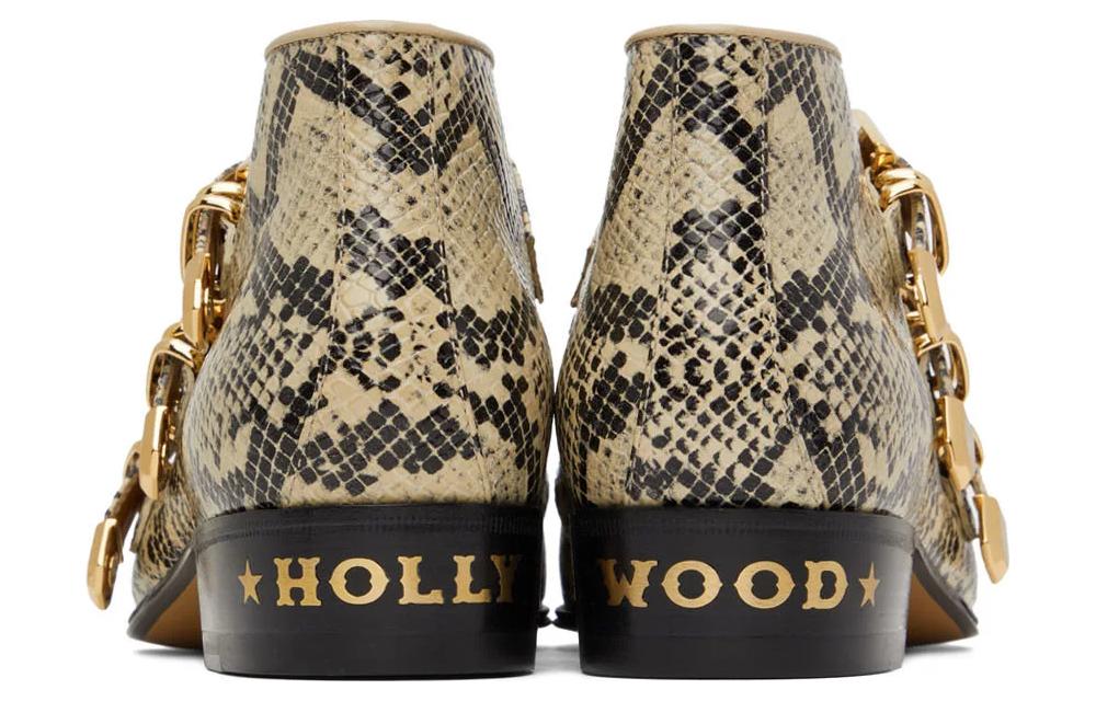 Shop Botas de Cuero Gucci Tobilleras 'Hebilla Marrón' 699103-19Y50-9719