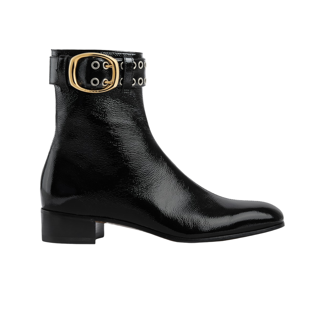 Gucci Leather Ankle Boots with Side Zip 'Black' 739926-AB800-1000