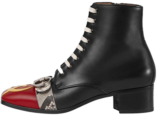 Gucci Leather Ankle Boots with Side Zipper 'Black' 483937-DX040-6469 Buy Gucci Leather Ankle Boots with Side Zipper 'Black' 483937-DX040-6469