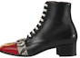 Buy Gucci Leder Stiefeletten mit Seitlichem Reißverschluss ''Schwarz'' 483937-DX040-6469