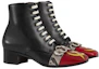 Order Gucci Leder Stiefeletten mit Seitlichem Reißverschluss ''Schwarz'' 483937-DX040-6469