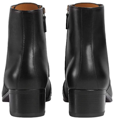Gucci Leder Stiefeletten mit Seitlichem Reißverschluss ''Schwarz'' 483937-DX040-6469 Shop Gucci Leder Stiefeletten mit Seitlichem Reißverschluss ''Schwarz'' 483937-DX040-6469