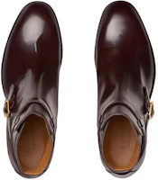 Shop 구찌 딥 버건디 가죽 부츠 (Gucci Deep Burgundy Leather Boots) 758638-0GQ00-6004