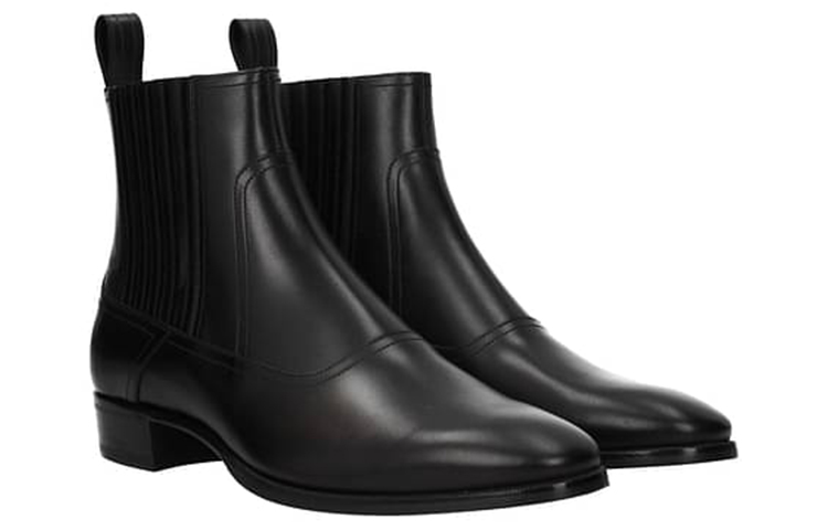 Lookbook Gucci Sepatu Boots Chelsea Kulit 'Hitam' 547651-DKG00-1000