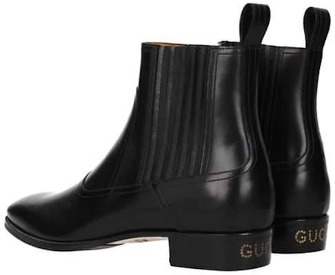 Gucci Sepatu Boots Chelsea Kulit 'Hitam' 547651-DKG00-1000 Shop Gucci Sepatu Boots Chelsea Kulit 'Hitam' 547651-DKG00-1000