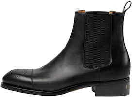 Buy Gucci Leder Chelsea Boots ''Schwarz Mode Slip-On'' 699527-0F3D0-1000