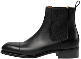 Gucci Leather Chelsea Boots 'Black Fashion Slip-On' Gucci Leather Chelsea Boots 'Black Fashion Slip-On'