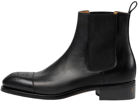 Gucci Leather Chelsea Boots 'Black Fashion Slip-On' Buy Gucci Leather Chelsea Boots 'Black Fashion Slip-On'