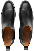Shop Gucci Leder Chelsea Boots ''Schwarz Mode Slip-On'' 699527-0F3D0-1000
