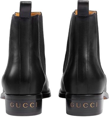 Gucci Leather Chelsea Boots 'Black Fashion Slip-On' Shop Gucci Leather Chelsea Boots 'Black Fashion Slip-On'