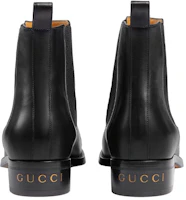Purchase Gucci Leder Chelsea Boots ''Schwarz Mode Slip-On'' 699527-0F3D0-1000