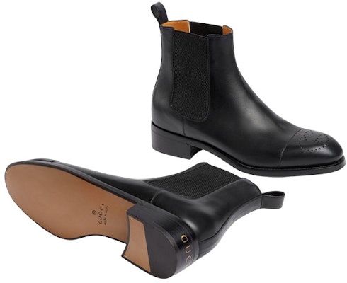 Gucci Leather Chelsea Boots 'Black Fashion Slip-On' Purchase Gucci Leather Chelsea Boots 'Black Fashion Slip-On'
