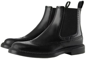 Gucci Leather Chelsea Boots 'Black Fashion Slip-On' 699495-0GQ70-1000 Gucci Leather Chelsea Boots 'Black Fashion Slip-On' 699495-0GQ70-1000