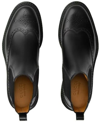 Gucci Leather Chelsea Boots 'Black Fashion Slip-On' 699495-0GQ70-1000 Lookbook Gucci Leather Chelsea Boots 'Black Fashion Slip-On' 699495-0GQ70-1000