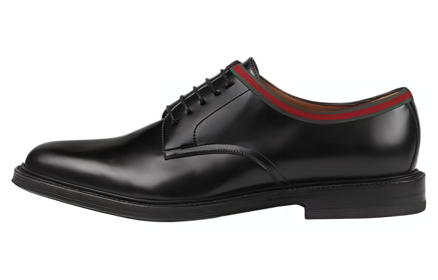 Gucci Leather Derby 'Black' 472749AZM301061