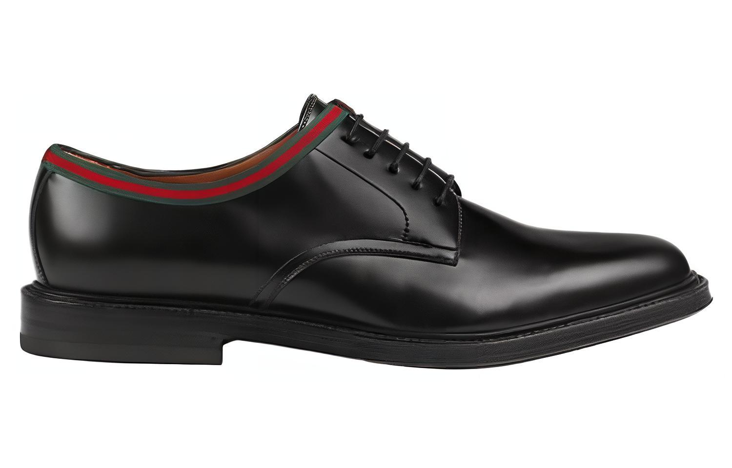 Gucci Leather Derby 'Black' 圖 2