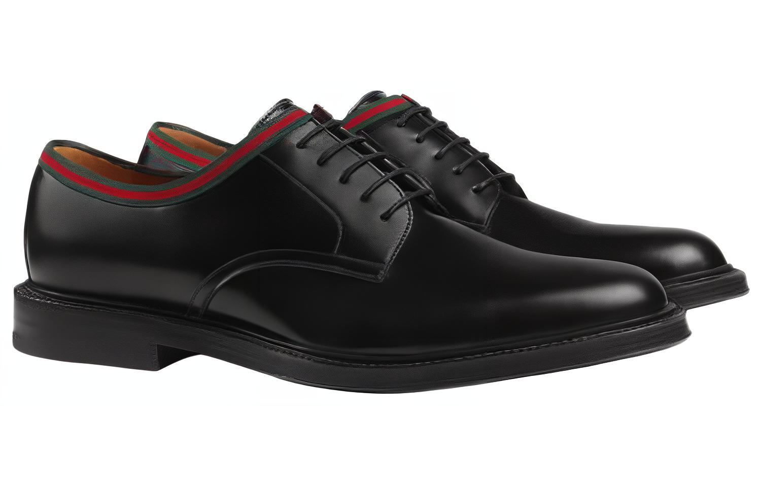 Gucci Leather Derby 'Black' 圖 3