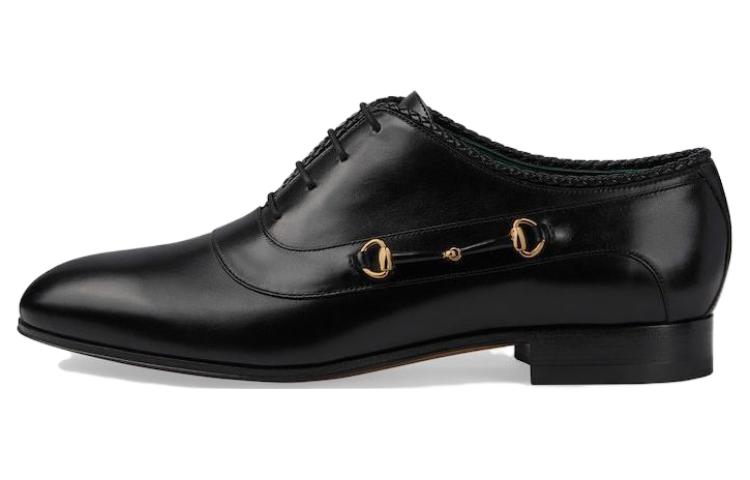 Gucci Leather Derby 'Black' 757768-AACFH-1000