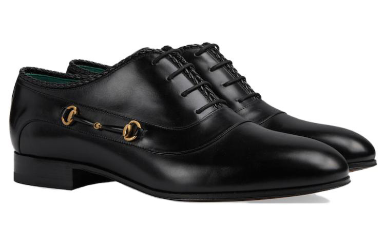 Lookbook Derby in Pelle Gucci ''Nero'' 757768-AACFH-1000