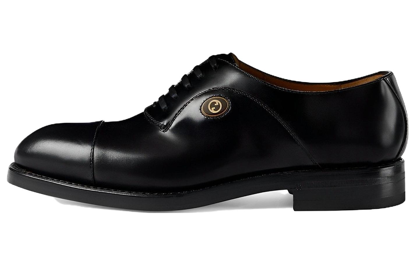 Gucci Leather Derby 'Black' 762200-0GQ00-1000