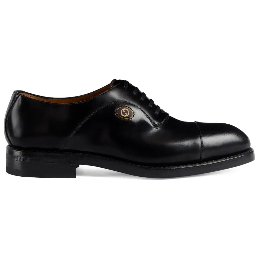 Gucci Leather Derby 'Black' 圖 2